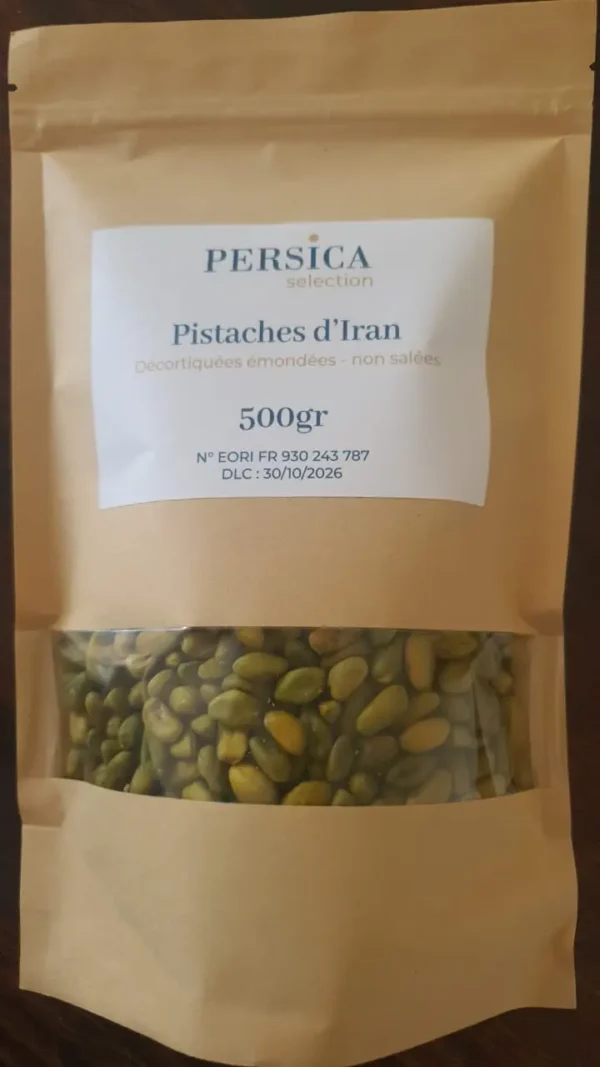 Pistaches décortiquées émondées